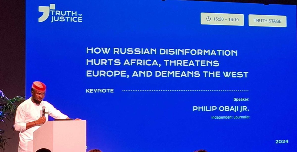 PhilipObaji's tweet image. Across West Africa, Russian-backed entities are spreading disinformation through media outlets, social platforms, and troll networks, encouraging vulnerable people to embark on perilous journeys to Europe with false promises of opportunity and prosperity. These campaigns are not…