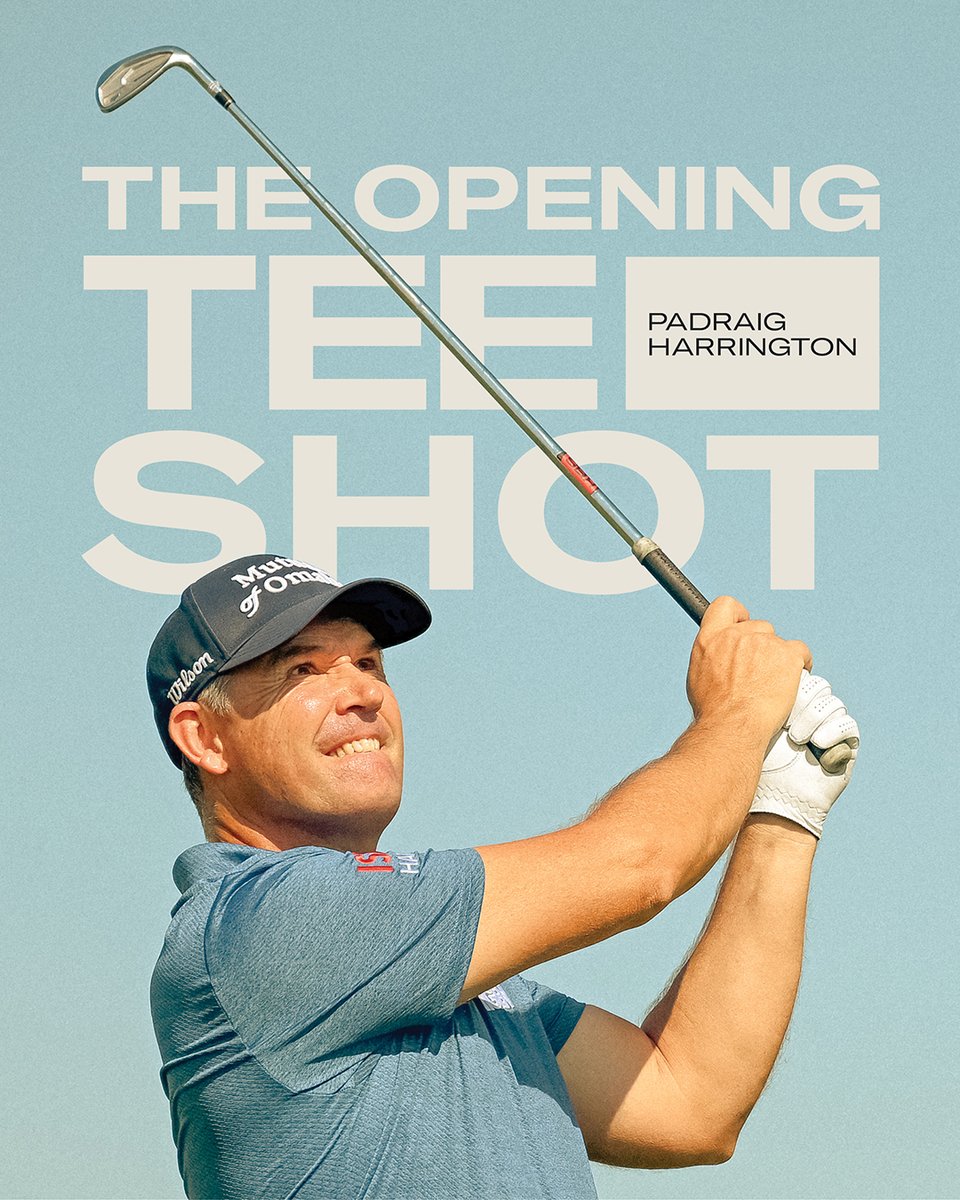 WilsonGolf's tweet image. Could not have picked anyone better to hit the first tee shot. Good luck this week to two-time Champion Golfer @padraig_h
#WilsonGolf #TeamWilson