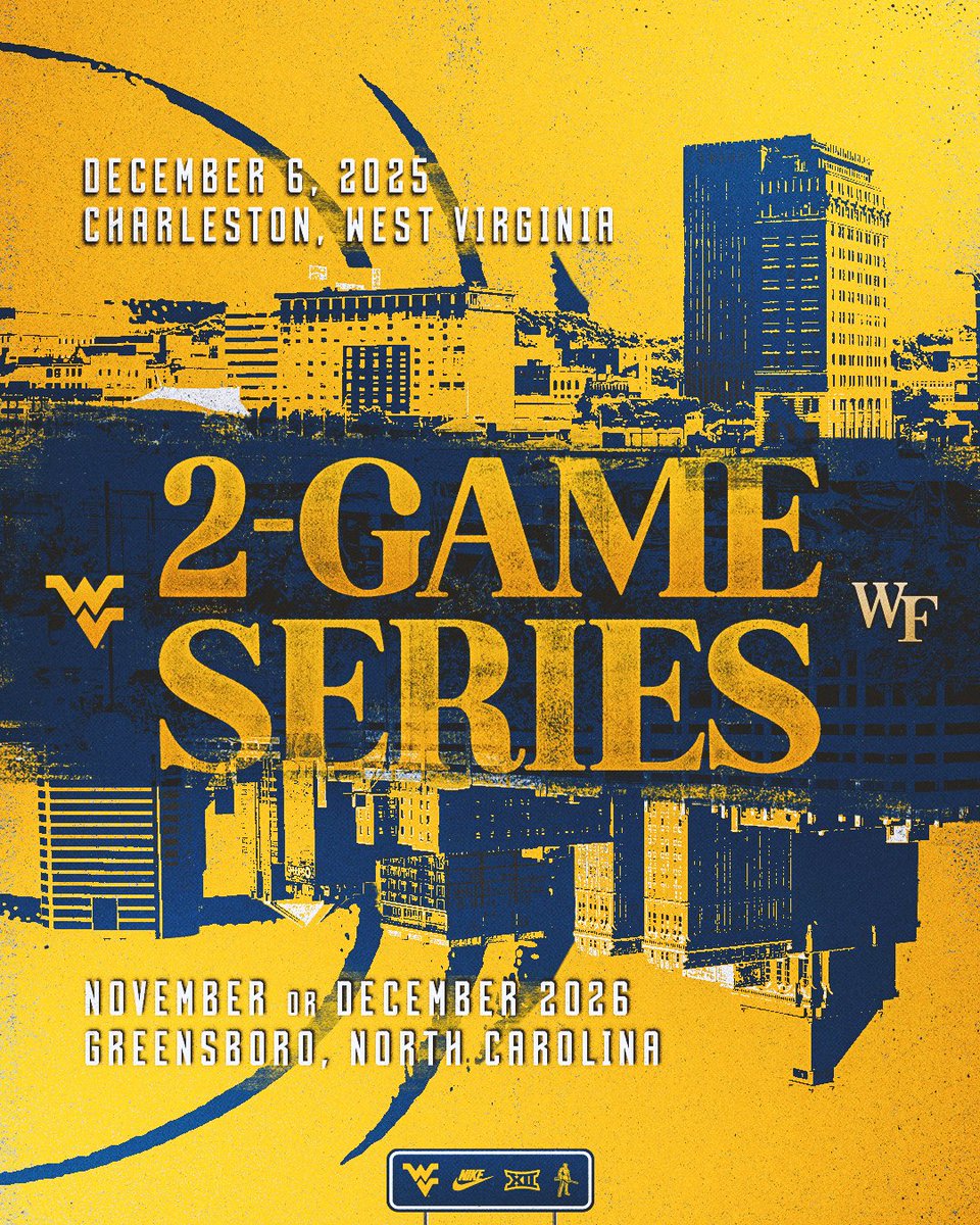 WVU Men's Basketball (@wvuhoops) on Twitter photo Excited to be part of <a href="/holihoopfest/">Holiday Hoopfest</a> with a two-game, neutral site series with Wake Forest beginning on Dec. 6 in Charlestonโผ๏ธ
๐ tinyurl.com/ykqc73gs Excited to be part of <a href="/holihoopfest/">Holiday Hoopfest</a> with a two-game, neutral site series with Wake Forest beginning on Dec. 6 in Charlestonโผ๏ธ
๐ tinyurl.com/ykqc73gs