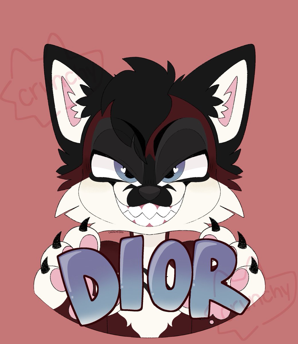 CuntyDog's tweet image. Digital badge for @DeityMomo !! I'm pretty proud of how this one came out :3
