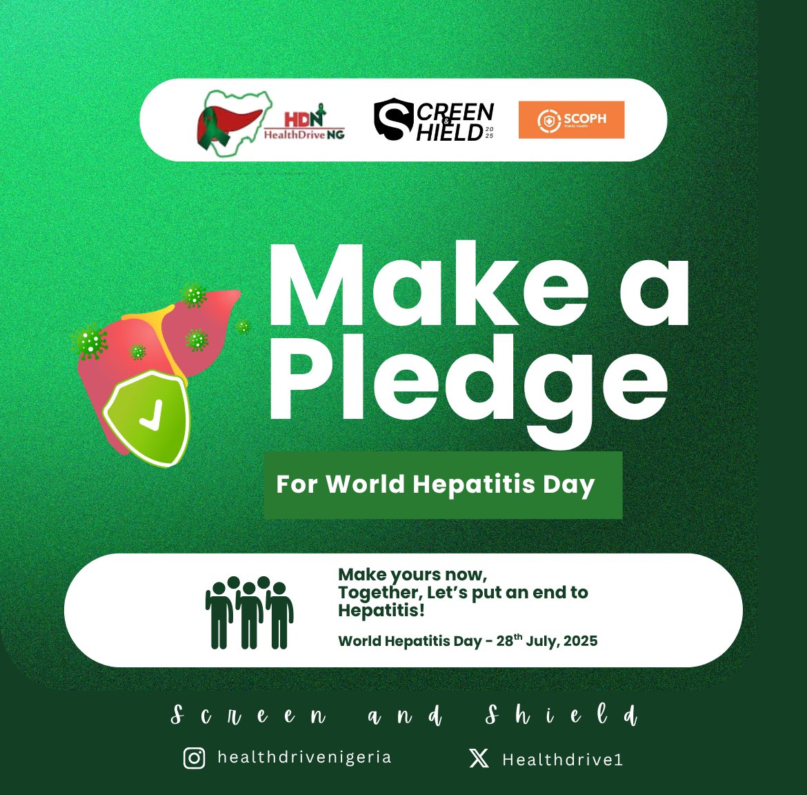 It’s time to protect our future!
Join the fight against Hepatitis in Nigeria.

✍🏽 Sign now to support nationwide action and raise awareness about the importance of Hepatitis screening.

Together, we can #ScreenAndShield our communities.

🔗Take action: chng.it/KjWYjJKddt