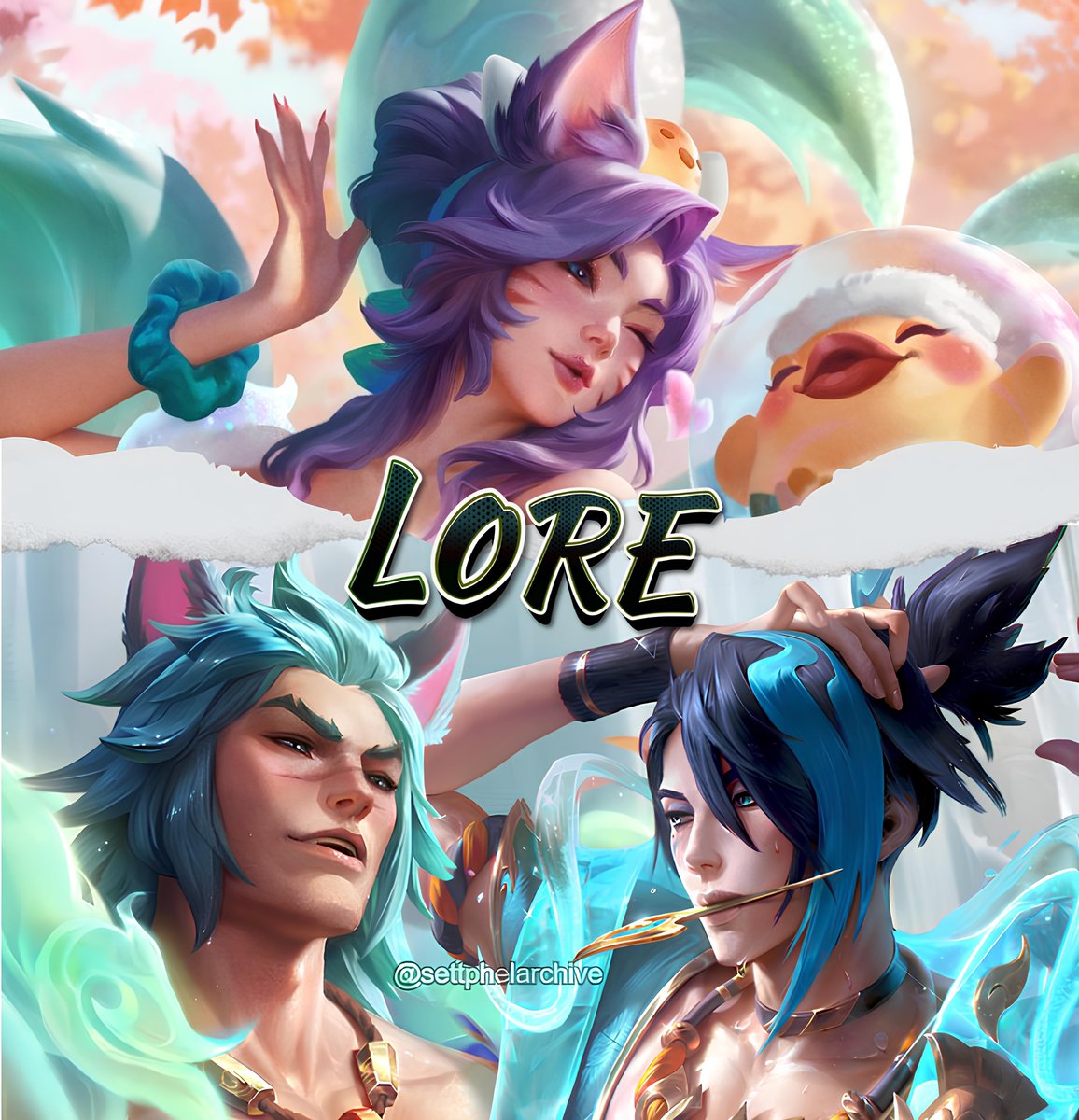 🧼 LORE IS OUT ON PBE 🧼

🫧» Aphelios works for Ahri, she owns the Bath House

🫧» Momma sent Sett to take care of his injuries

🫧» But Sett needs a special "muscle mauler massage" treatment

🫧» And Aphelios is listed as the best at MANY treatments 👀