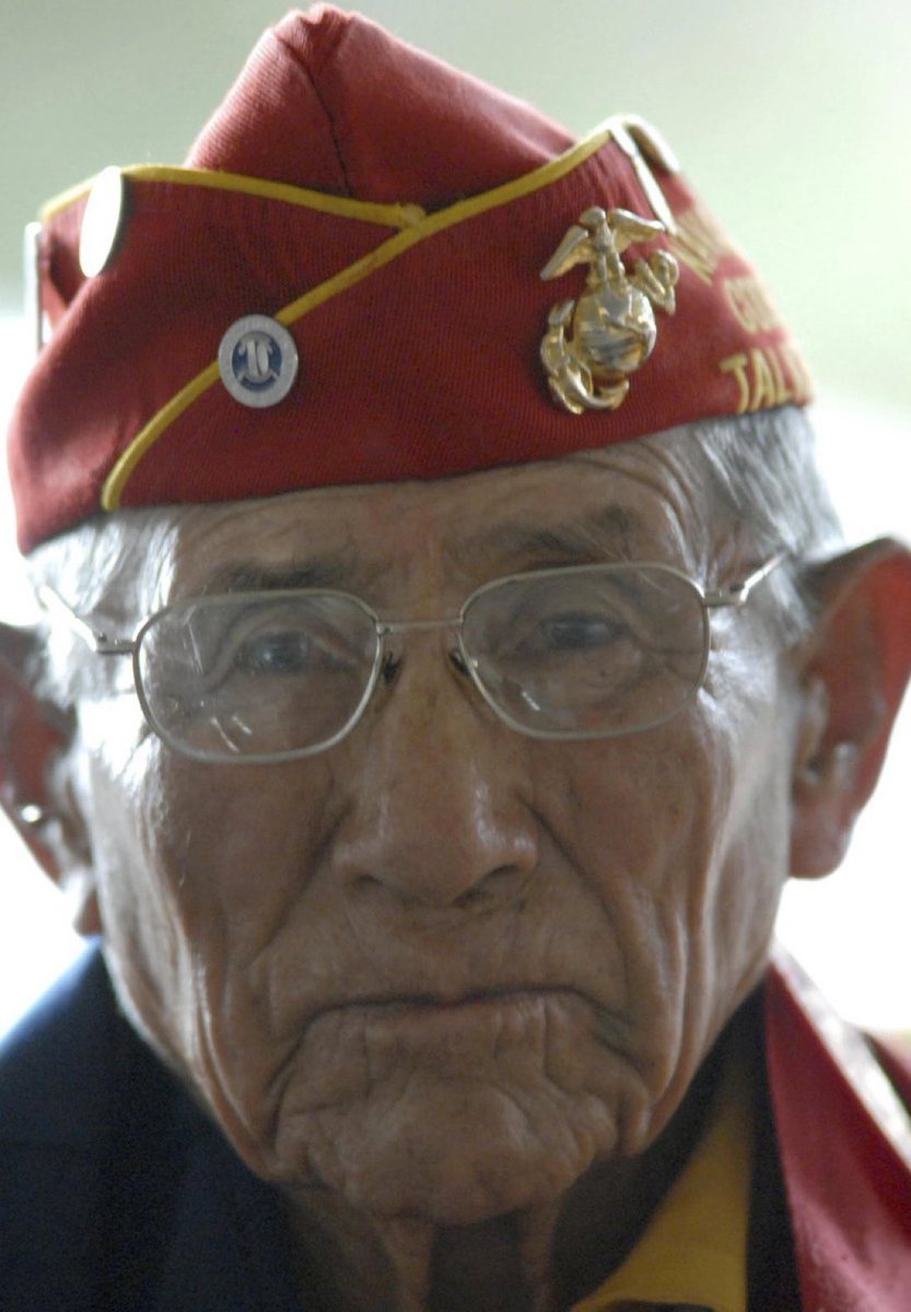 Honoring USMC Cpl. John Kinsel Sr. He passed away at the age of 107. He was one of the last 3 remaining Navajo Code Talkers and served with the 9th Marine Regiment &amp; 3rd Marine Division during the taking of Iwo Jima. Rest easy Marine 🇺🇸