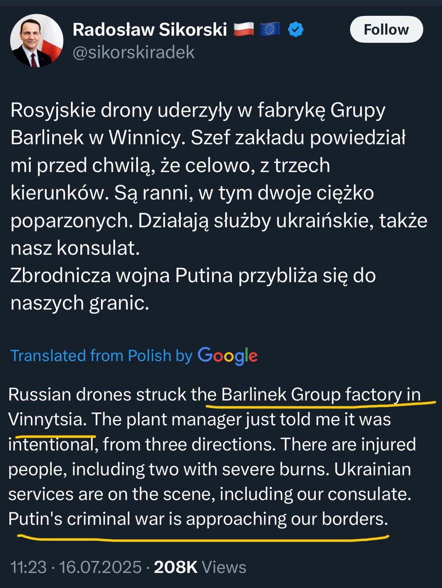 maria_avdv's tweet image. Does anyone here still think Russia will stop when it sees a Western logo?
This was a deliberate strike. From three directions. Injuring people.
Still convinced Putin will stop at your country’s border?
