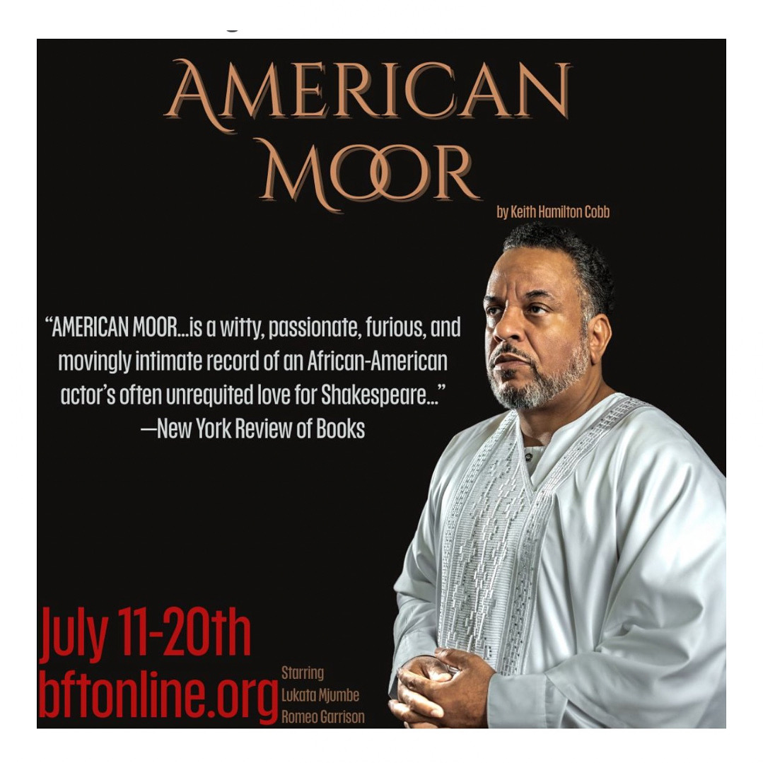 🎭 FINAL WEEKEND to Experience This Unforgettable Performance

Time is running out to see American Moor, starring our Executive Director Rev. Lukata Mjumbe. This powerful and critically acclaimed one-man show is coming to a close, and there are only three nights left to