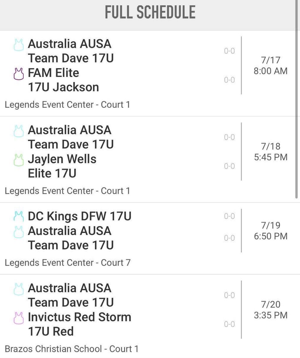 Blake Collins (@blxkecollins) on Twitter photo Coaches, this is my full schedule in Bryan, Texas this weekend in the Puma Circuit, excited to play. <a href="/AUSA_Hoops/">AUSA Hoops</a> <a href="/jordanemullan/">Jordan Mullan</a> <a href="/PRO16League/">PRO16/NXTPRO League</a> Coaches, this is my full schedule in Bryan, Texas this weekend in the Puma Circuit, excited to play. <a href="/AUSA_Hoops/">AUSA Hoops</a> <a href="/jordanemullan/">Jordan Mullan</a> <a href="/PRO16League/">PRO16/NXTPRO League</a>