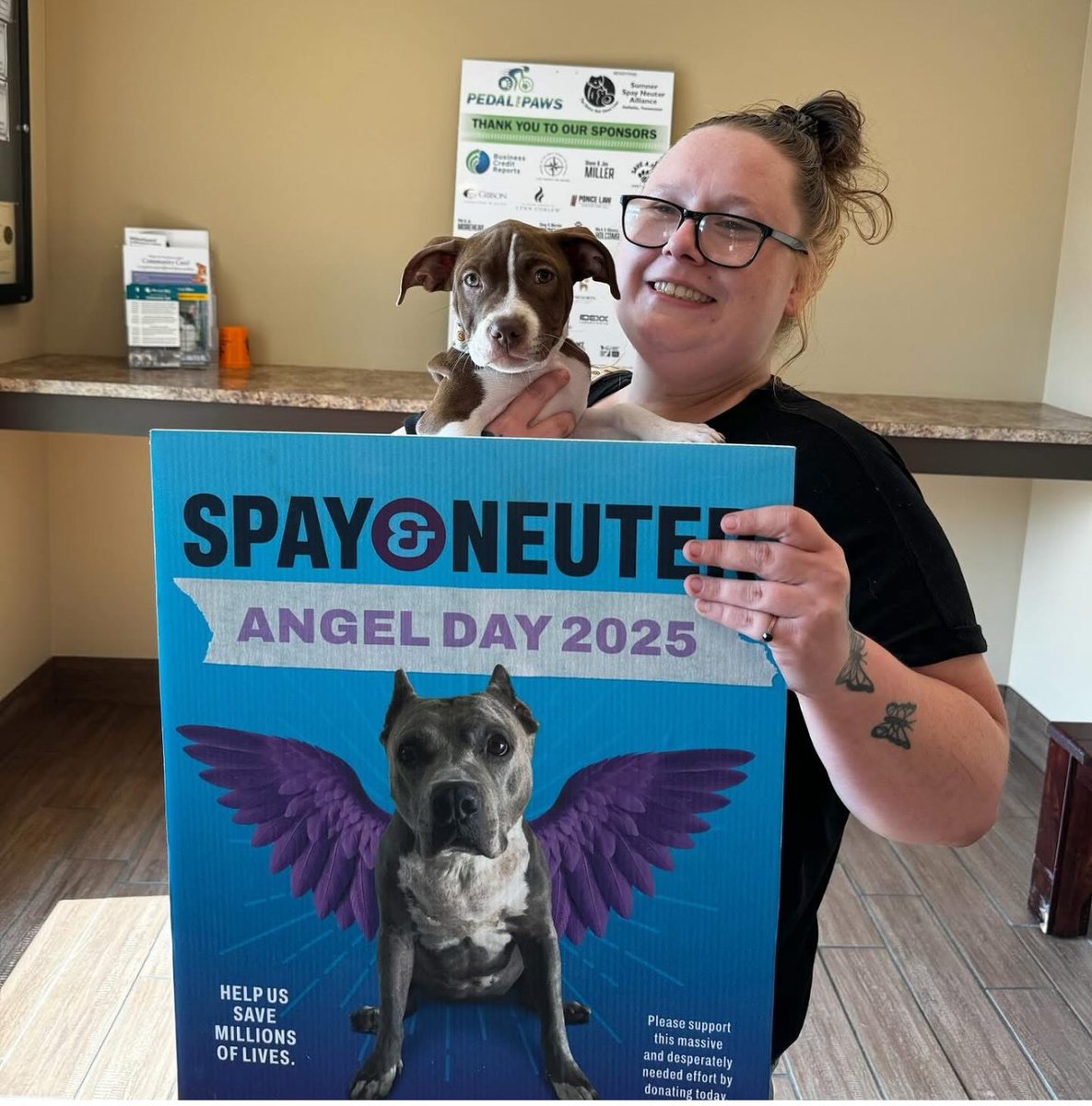 SUFPFoundation's tweet image. Spay & Neuter Angel Day continues on today in Tennessee in loving memory of our precious Angel!
This is what saving lives for years to come looks like. Please support this effort however you can. It's desperarely needed Thank you!
DONATE
standupforpits.us/donate/
#angelforever