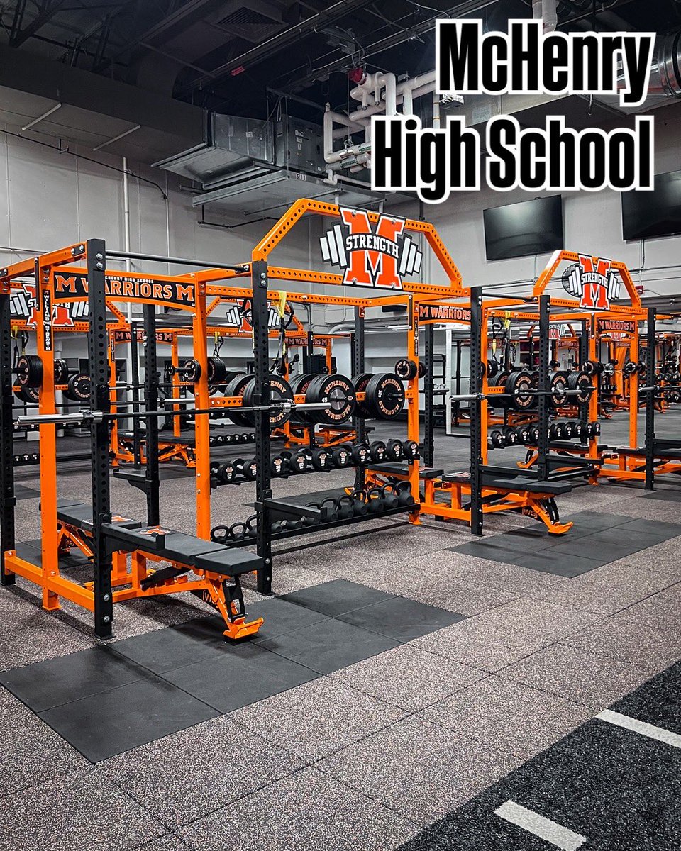 willsstrength's tweet image. McHenry High School’s Force Racks Additions.