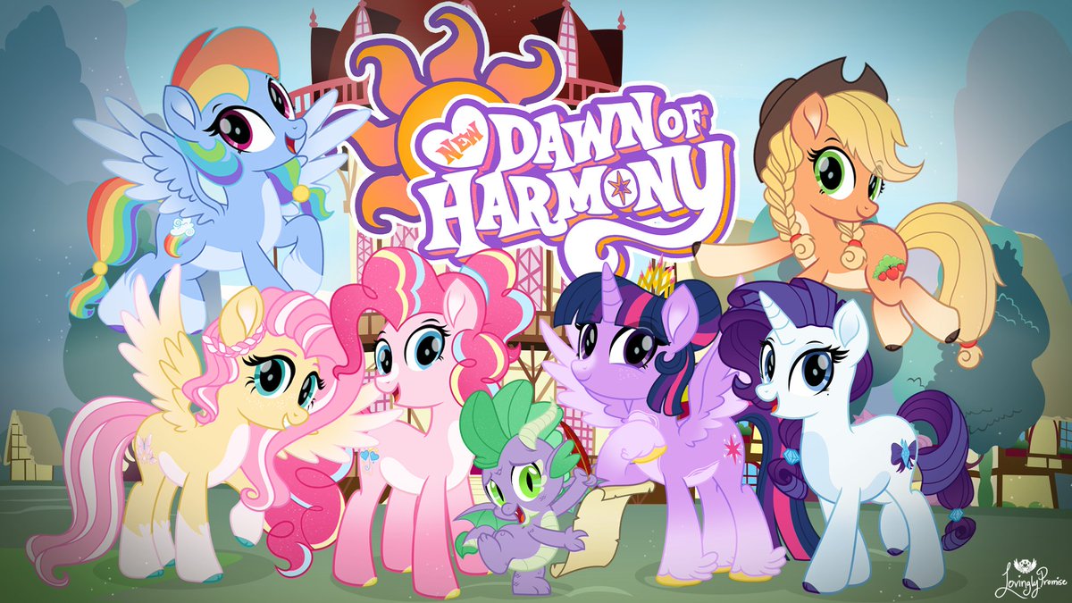 •💜New Dawn of Harmony🧡•

Welcome to the #NDOH official thread!🧵👇

NDOH is an MLPG4 Alternate Universe Series that is currently in production! To learn more about our project, please read below or join our discord!💖

#mlp #mylittlepony #mlpfim #mlpau #mlpg4 #mlptwt