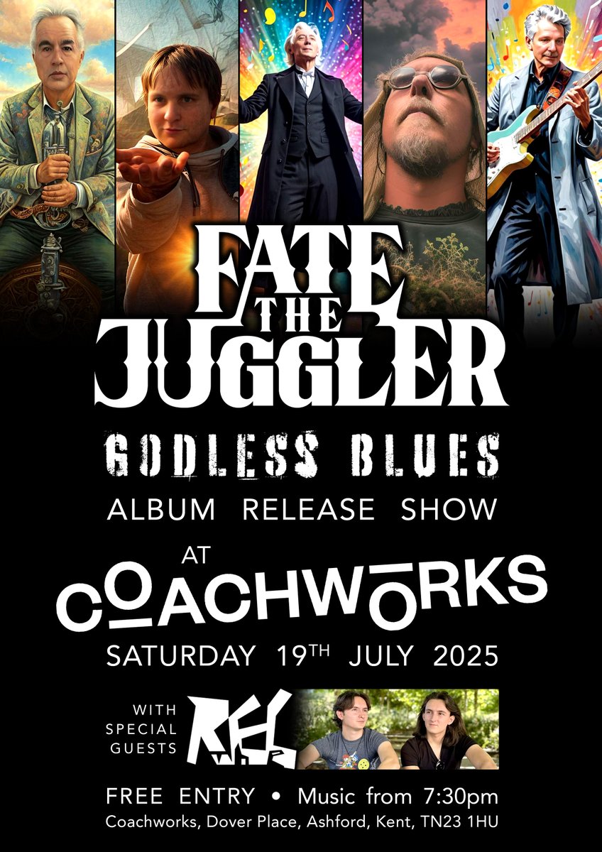The Rec will be kicking off proceedings this Saturday with a 40 minute set starting at 7.30pm. We will be on around 8.30pm. We will be doing a few older numbers to start with before starting on the new album. Cy Thomas will be joining us for the full album.