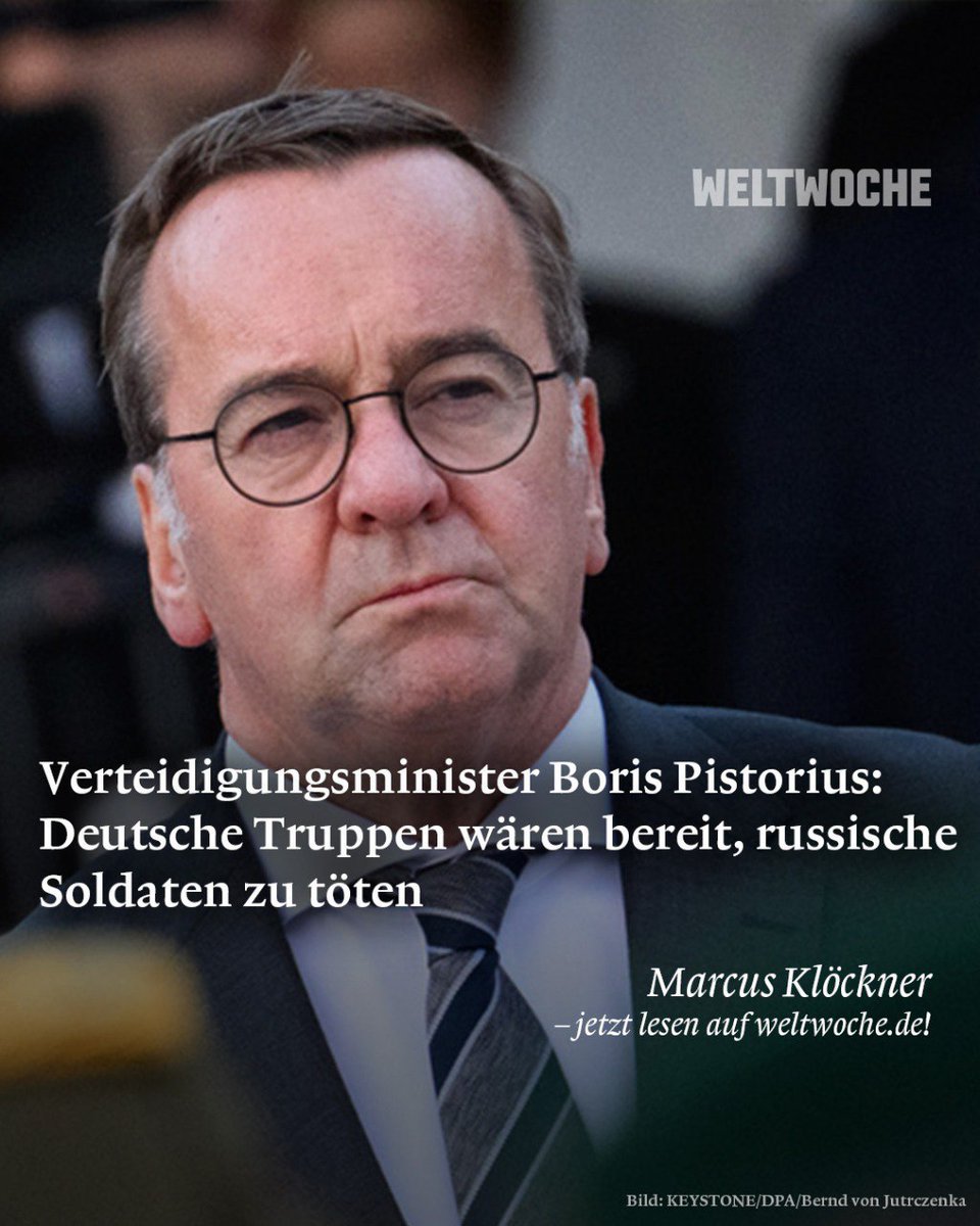 𝗣𝗶𝘀𝘁𝗼𝗿𝗶𝘂𝘀:" Deutsche Truppen wären bereit, russische Soldaten zu töten." - 𝗨𝗻𝗱 𝘀𝗲𝗶𝗱 𝗶𝗵𝗿 𝗯𝗲𝗿𝗲𝗶𝘁?