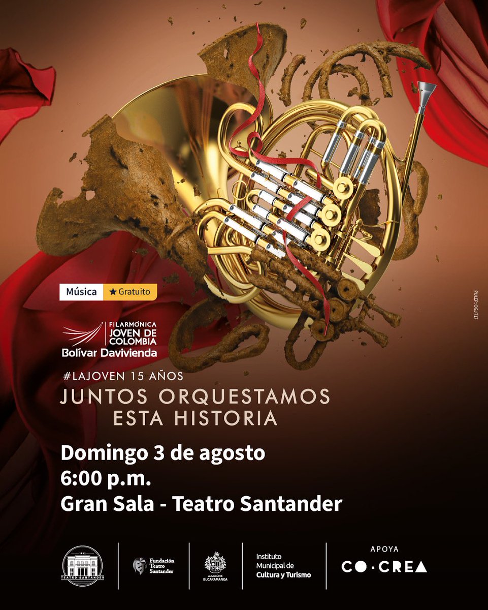 Este domingo 3 de agosto, llega #LaJoven a la Gran Sala del Teatro Santander para celebrar 15 años de construir país a través de la música y queremos que hagas parte de esta fiesta junto a la <a href="/FundacionBD/">Fundación Bolívar Davivienda</a> 💥

Entrada GRATIS con inscripción en teatrosantanderbga.com