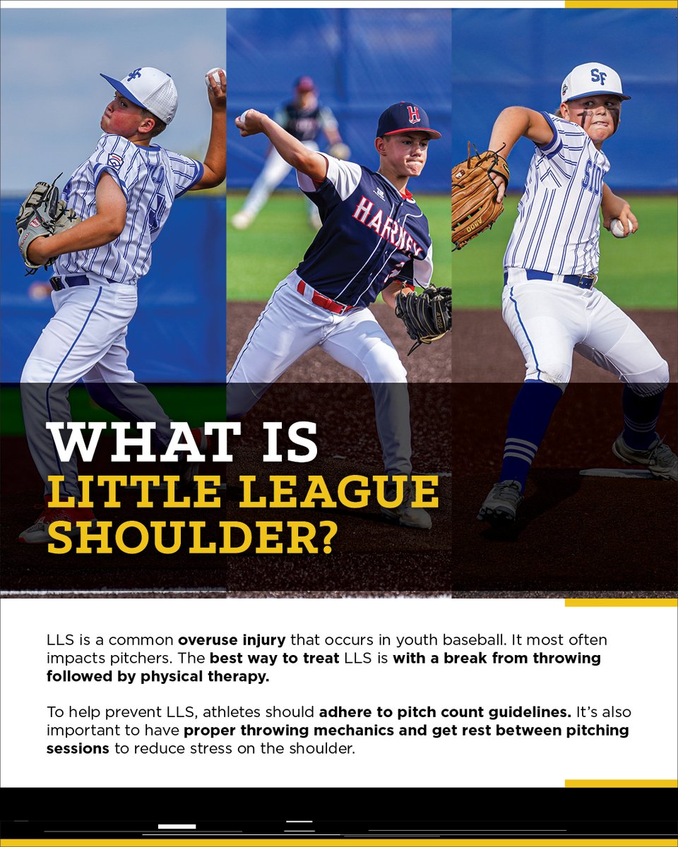 sanford_perform's tweet image. Young pitchers work hard during baseball season – and so do their shoulders.
Every throw over the mound demands a lot of power. Proper throwing techniques and pitch counts offer some protection, but it’s still important to watch for little league shoulder all season.