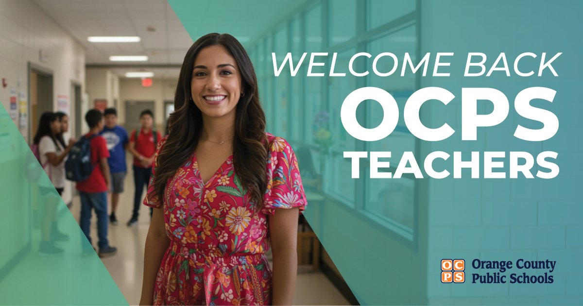 Welcome back, OCPS teachers!

We're so excited to start an amazing new school year with you!  (Students return Monday, Aug. 11)

#ocps #backtoschool #teachers #WeAreOCPS