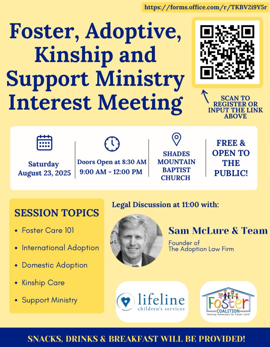 🤝Don’t miss out on a fun, educational, supportive event for those in the foster, adoptive, kinship, support ministry world! Join us on August 23rd. Use the WR code or link: forms.office.com/pages/response… to register! #event #fostercare #support #fyp