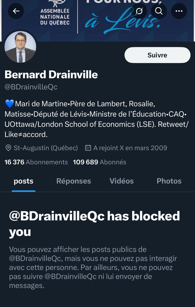 Doggie_Norm's tweet image. Ben coudon, Bernie @BDrainvilleQc, en grand démocrate, n’aime pas l’opposition
Quel politicien pitoyable.