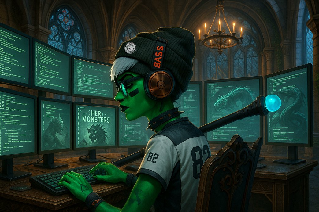 Isn't she lovely?

Thank you <a href="/DAZAD18824815/">Daza | 🐳 🎩🎲 $ROLL</a> - Srsly made my day, and gave some energy to push stuff forward faster :D

I'm amazed how awesome stuff AI can do when prompted in a right way.