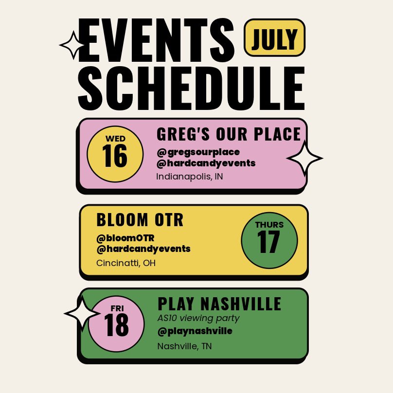 Catch me in the Midwest this week 😘