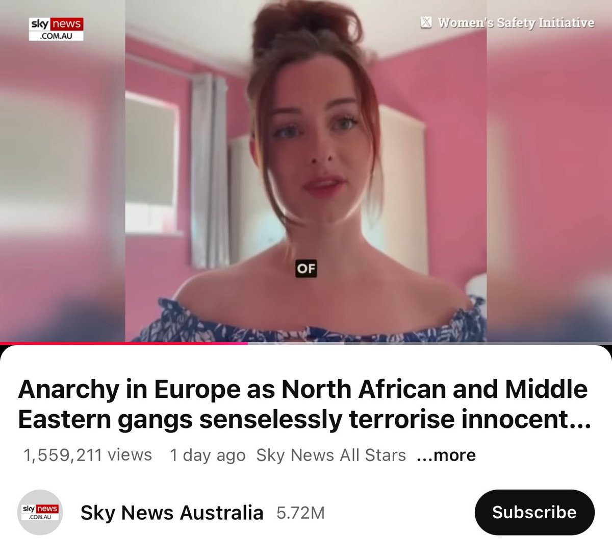 Saskiateague's tweet image. The Women’s Safety Initiative is going global
😎💪🏼🇦🇺
@SkyNewsAust
@WomenSafety_UK