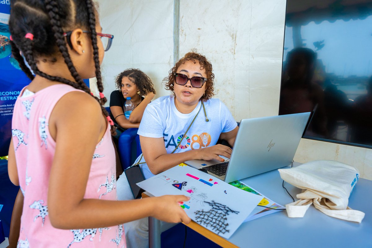 #Kavala #Fresk #Feastival 2025 🐟 

About 200 children 🧒👧 let their creativity shine in a drawing contest.  

🎣With <a href="/FAOCaboVerde/">FAOCaboVerde</a> &amp; IMar (Sea Institute), they learned about oceans, fisheries, &amp; the importance of protecting marine resources.  

#SDG2 #SDG5 #SDG13 #SDG14 #SDG17