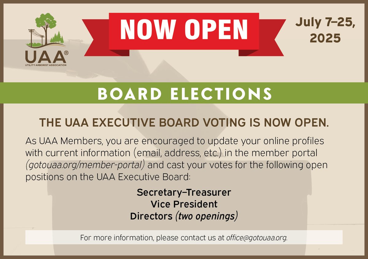 Psst? UAA members, have you voted yet? gotouaa.org/uaa-board-elec…  #boardelections #nowopen