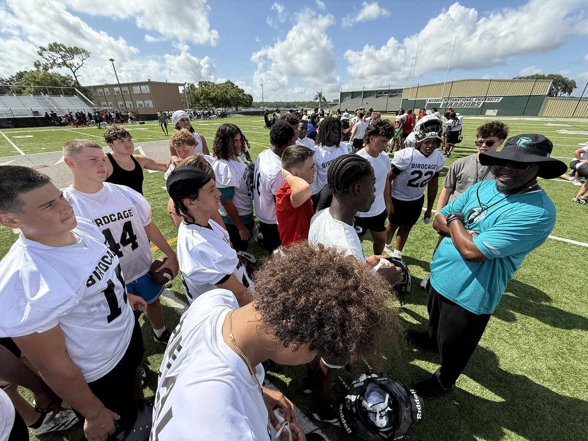 That’s a wrap on Day 3 and the 2025 @webberfb Camp!
Injury-free ✅
Young guys stepping up ✅
Team starting to click ✅

As a coach, that’s all you can ask for.
Season’s almost here… tick, tick, tick. 🕒🏈
<a href="/JensenFootball/">Jensen Beach Football</a> <a href="/caffeyjbhs/">Coach CaffeyJBHS Football</a> <a href="/CoachBerry247/">Coach Brandon Berry</a> #CoachDoug #CoachPitt