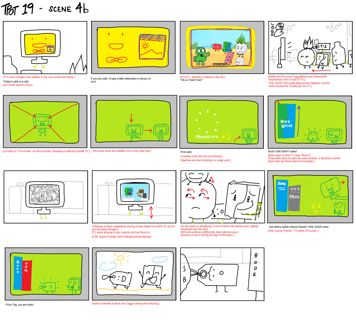 polypawns's tweet image. All my storyboards I did for TPOT 19 (Spoilers obv) 🧵
Scene 4