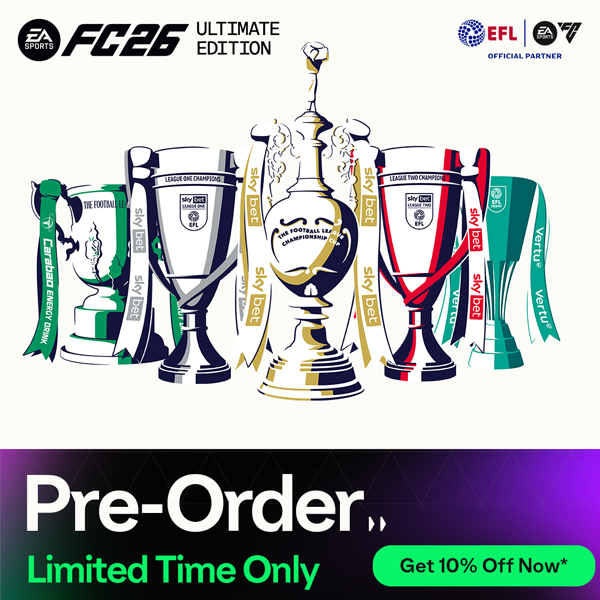 Coventry_City's tweet image. The Club is Yours.
Pre-order #FC26 now: x.ea.com/84754
