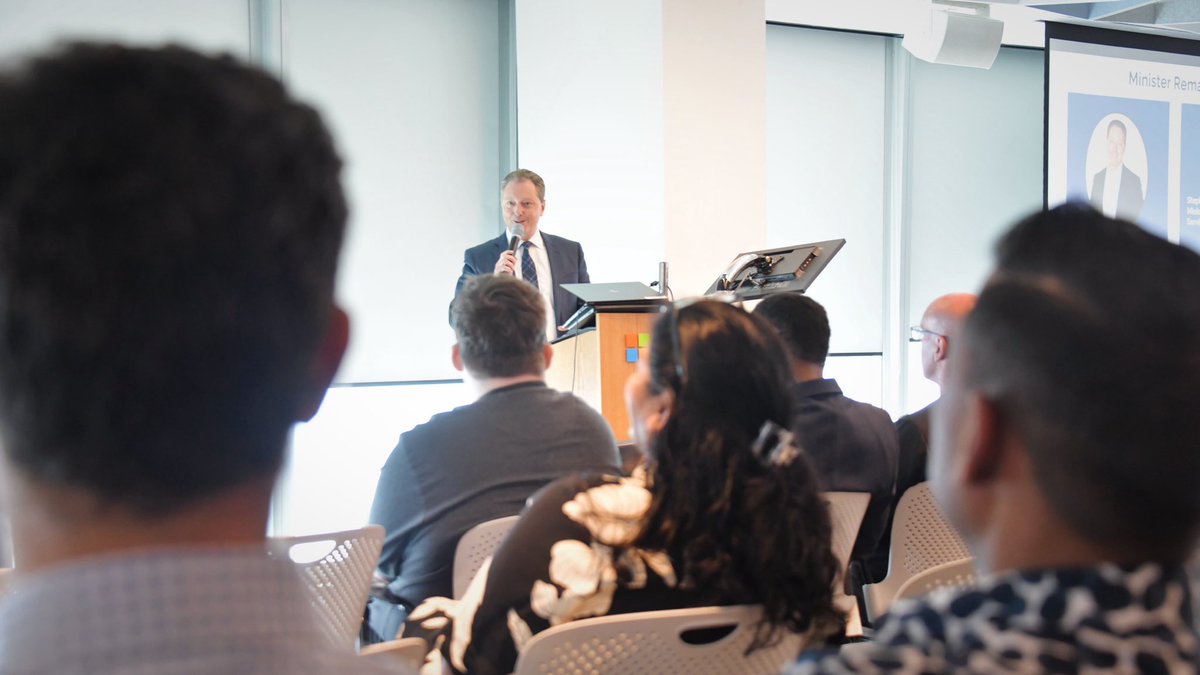 stcrawford2's tweet photo. It was an honour to speak at @MicrosoftCanada’s launch of their groundbreaking new AI integration course for those in the public sector — a bold step in advancing cyber talent and future-ready skills across our province.

It was also incredible to connect with their visionary leadership and discuss how we can take the next steps in accelerating innovation, driving digital growth, and keeping Ontario at the forefront of the Canadian tech landscape.