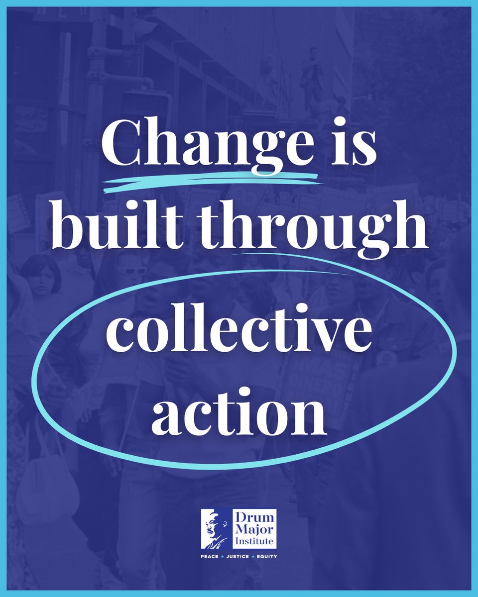 OfficialMLK3's tweet image. Peace, justice, and equity are not achieved overnight. They are built through persistence, courage, and collective action.