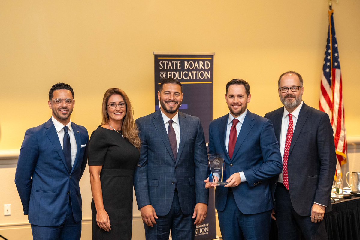 StasiKamoutsas's tweet image. Thank you @BenGibson for your service to Florida’s students! We thank you for your dedication on the State Board of Education over the last 8 years.
Congratulations to @rpetty and @estherbyrdfl on being selected as chair and vice chair!