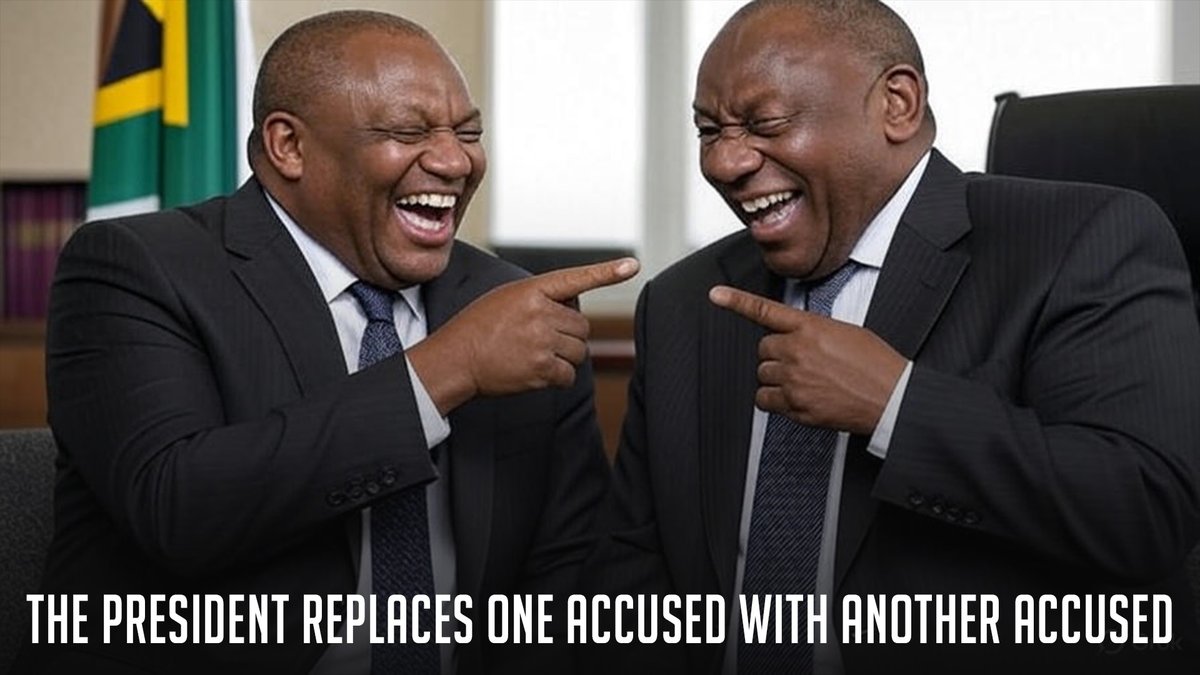 RenaldoGouws's tweet image. In another shocking move, Cyril Ramaphosa replaces Senzo Mchunu as the Police Minister with Gwede Mantashe, who is himself accused of corruption by the Zondo Commission Report. At what point do we call for a Motion of No Confidence against Ramaphosa?
Video Link:…