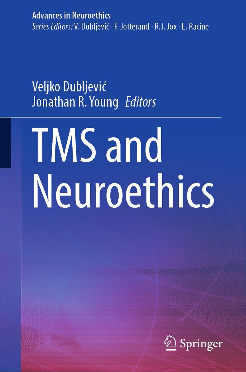Brandon Hamm, MD (@hamm_md) on Twitter photo TMS and Neuroethics book now out! #TMS, #neuroethics
<a href="/alyssa_bernanke/">Alyssa Bernanke</a> , Caludia Roldan Rivera, and I contributed a chapter on The Ethics of TMS in the Treatment of Suicidal Ideation. <a href="/NMPsychiatry/">NM Psychiatry</a>
link.springer.com/chapter/10.100⦠TMS and Neuroethics book now out! #TMS, #neuroethics
<a href="/alyssa_bernanke/">Alyssa Bernanke</a> , Caludia Roldan Rivera, and I contributed a chapter on The Ethics of TMS in the Treatment of Suicidal Ideation. <a href="/NMPsychiatry/">NM Psychiatry</a>
link.springer.com/chapter/10.100ā¦