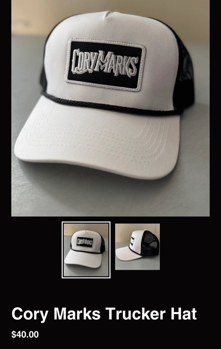New hats are in and now available online and we ship globally! shop.corymarks.com