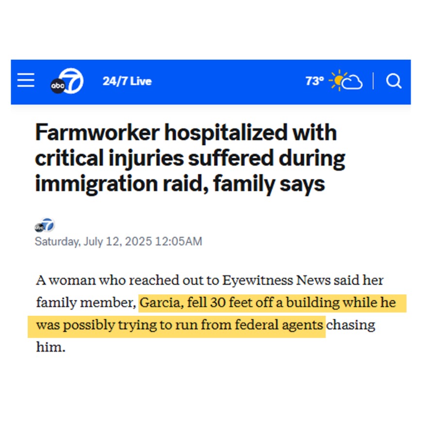 The President of Mexico is considering legal action against ICE for the death of a Mexican national.

FACT CHECK: He died from a fall while RUNNING AWAY from ICE to EVADE arrest.

He was not kiIIed by ICE and did not die in ICE custody.