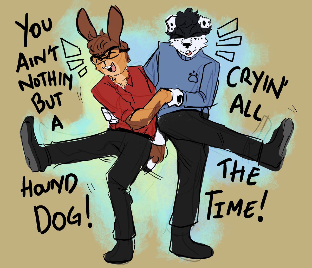 Hound Dog #Beatlestwt #Art #McLennon