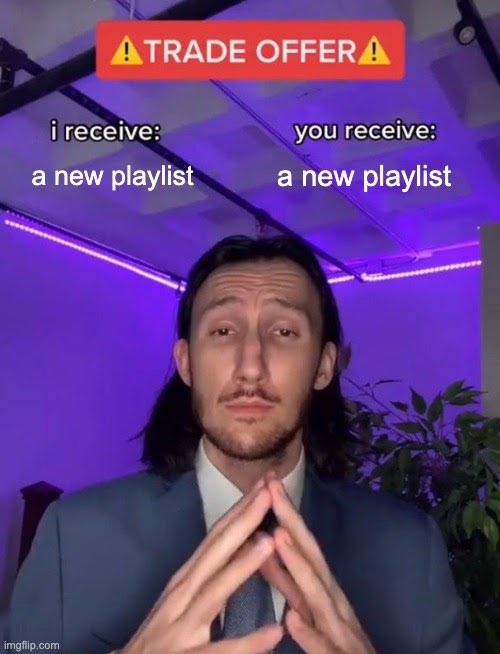 Friends don't let friends listen to bad music just sayingggg... 

Listen to our current playlist here: music.apple.com/us/playlist/sp…