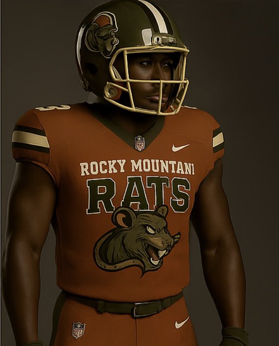 RMRatsOfficial's tweet photo. Introducing the 2025 Rocky Mountain Rats threads! Each color tells our story: 
🌰 Brown: Grounded strength. 
🌲 Forest Green: Cunning &amp; adaptability. ⚪ Cream: Clear vision. 
🧡 Burnt Orange: Fiery passion.
 Which is your favorite? Let us know in the comments 🐀 #ratpack https://t.co/FoOn31vGbX