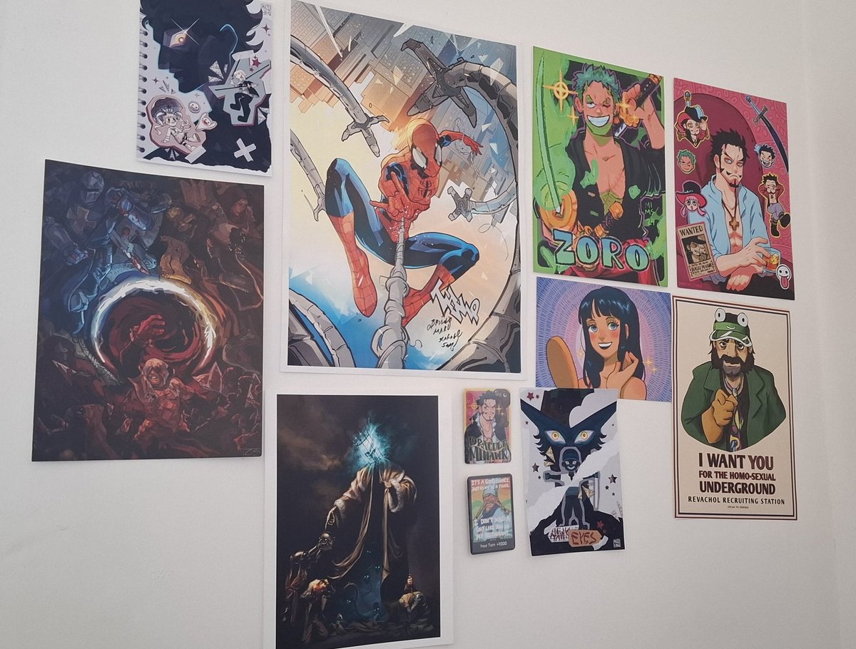 MaruMauk's tweet image. As a kid I never really had posters and stuff so doing this as an adult feels awesome