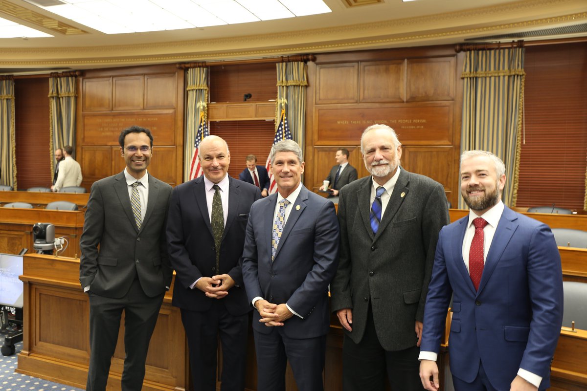 housescience's tweet image. Chairman @RepFranklin thanked Thomas Cavett (@tomorrowio_), Dr. John Nielsen-Gammon (@srclimatecenter), Dr. Waleed Abdalati (@CIRESnews), and Dr. Jayesh Kumar Gupta (@SilurianAI) for testifying on how emerging technologies are transforming weather forecasting and preparedness.
