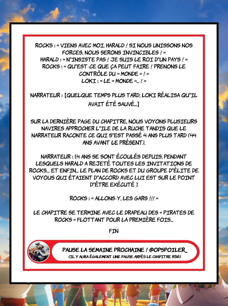 OPspoiler_'s tweet photo. #ONEPIECE1155 

🚨 SPOILS COMPLETS 🚨 https://t.co/DPM6TlqQrS