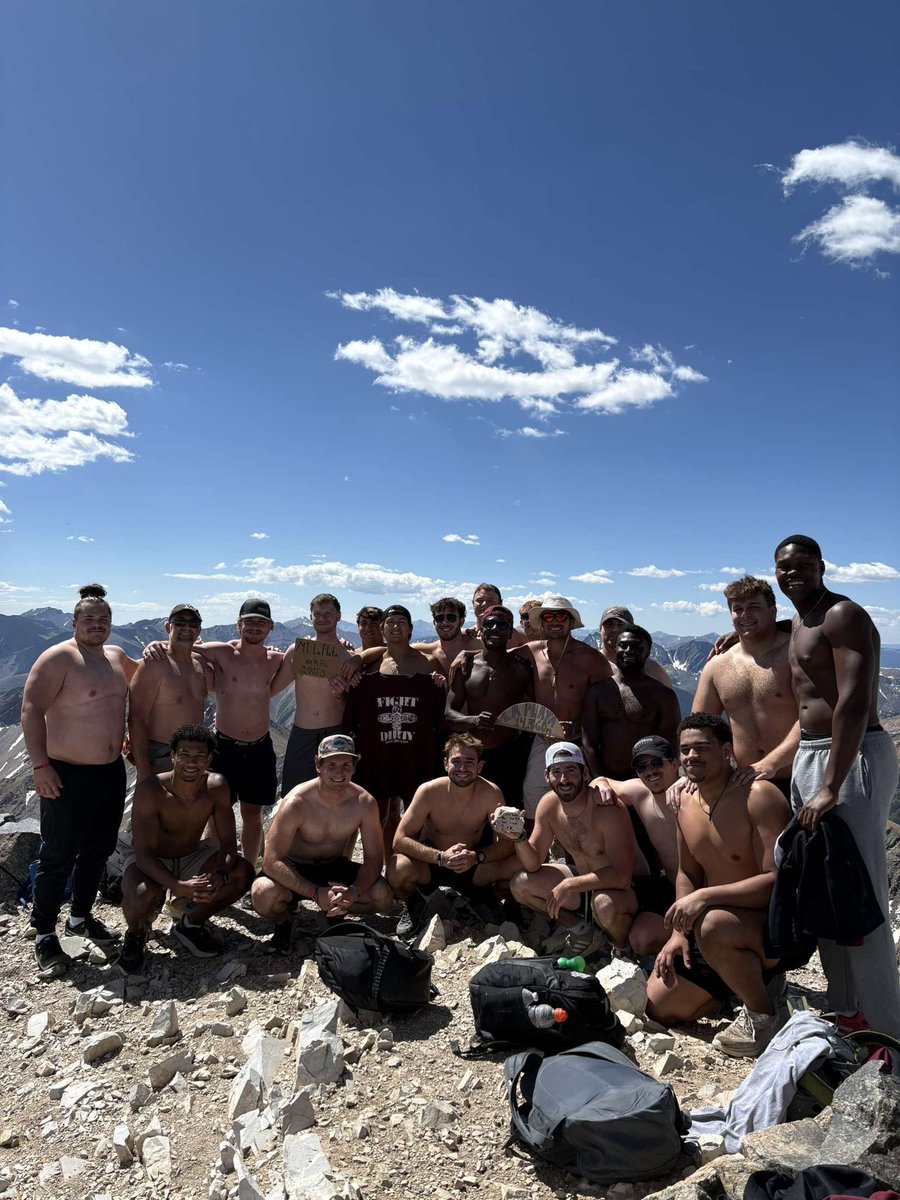 One of the cornerstones of our program is our annual senior trip to climb a mountain. Last week 21 of our young men made it to the summit of Mt. La Plata! This trip develops the leadership, toughness, resilience, and unity needed to compete at the highest level. 
#RAREbreed