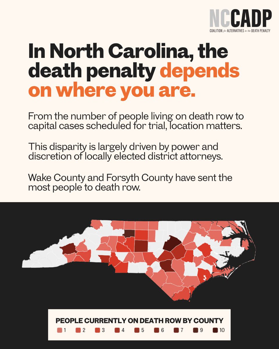 NCCADP's tweet image. The death penalty is local.