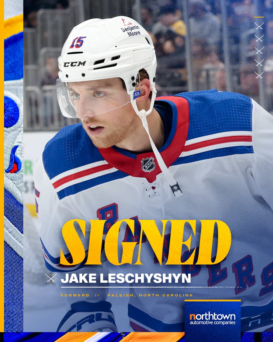 BuffaloSabres's tweet image. We have signed forward Jake Leschyshyn to a one-year, two-way contract.
Details → bufsabres.co/44OA1SK
#LetsGoBuffalo | @NorthtownAuto