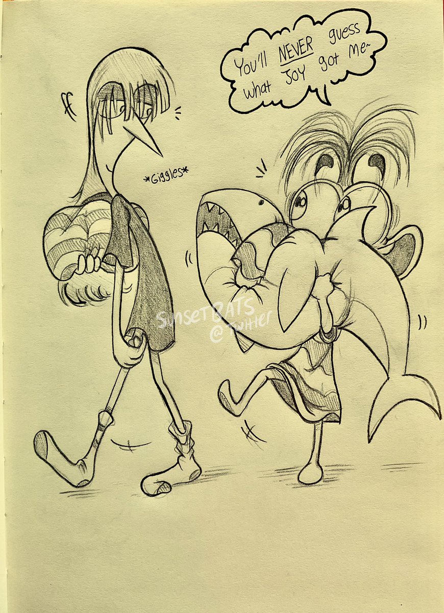 SunsetBats's tweet image. On their way to the slumber party, it’s B.Y.O.P! (Bring your own pillow) #InsideOut2 #InsideOut