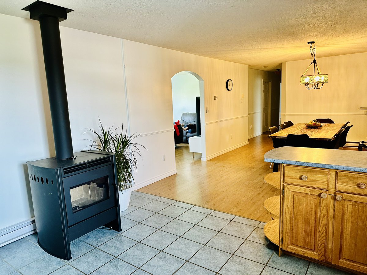 Bigdazw's tweet image. We have been in our new house for just over a year. Last year was the first time I ever had winter in Canada without a woodstove. I swore never again I nearly froze! I think wood stoves in winter are the beating heart of a house so our BlazeKing was installed yesterday😊