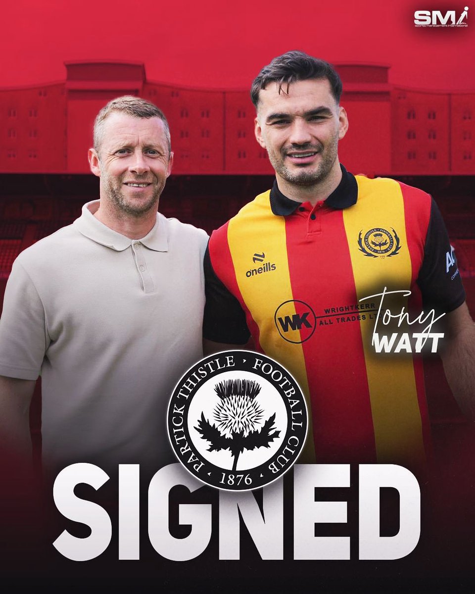 Sport Management Int (@smi_world) on Twitter photo Massive congratulations #TonyWatt who has signed for <a href="/PartickThistle/">Partick Thistle FC</a> 🙌🏼 <a href="/smi_world/">Sport Management Int</a> family ❤️ <a href="/scottymac0184/">scott mclaughlin</a> <a href="/robsnodgrass7/">Robert snodgrass</a> Massive congratulations #TonyWatt who has signed for <a href="/PartickThistle/">Partick Thistle FC</a> 🙌🏼 <a href="/smi_world/">Sport Management Int</a> family ❤️ <a href="/scottymac0184/">scott mclaughlin</a> <a href="/robsnodgrass7/">Robert snodgrass</a>