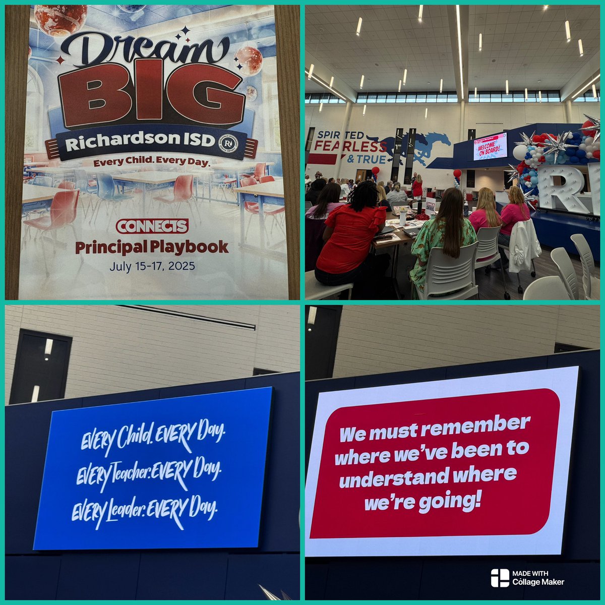 This is what leadership looks like in the Berkner Learning Community. Focused. United. Inspired. We’re dreaming big! #risddreambig💚