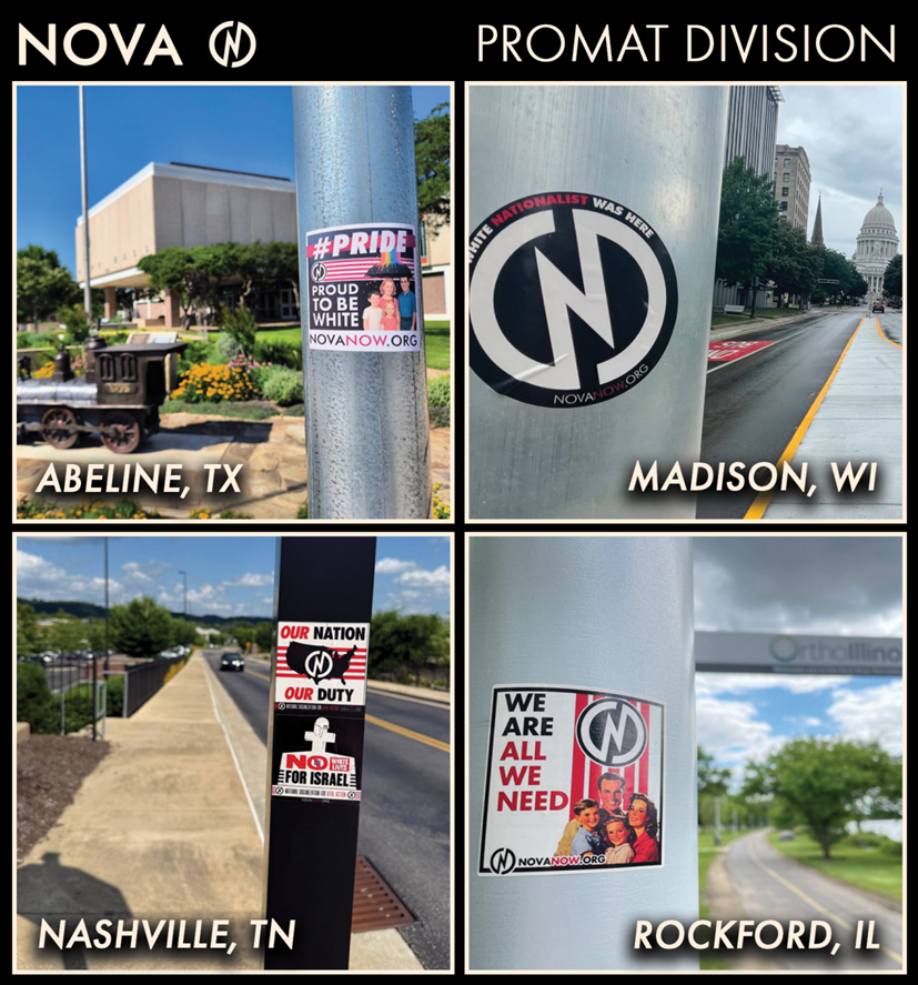 NOVANOWUSA's tweet image. It’s great that the pro-White message is spreading like wildfire online, but its spreading in the real world too, in places like Abeline, TX, Madison, WI, Nashville, TN and Rockford, IL. White self-advocacy is the moral high-ground. Come find a community (website in bio)