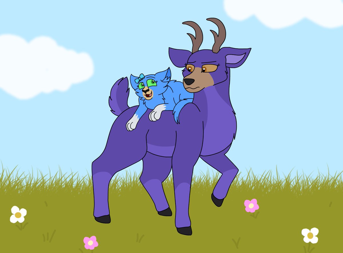 DawnMistCat's tweet image. Flat scene commission for @CayleeCook17 !